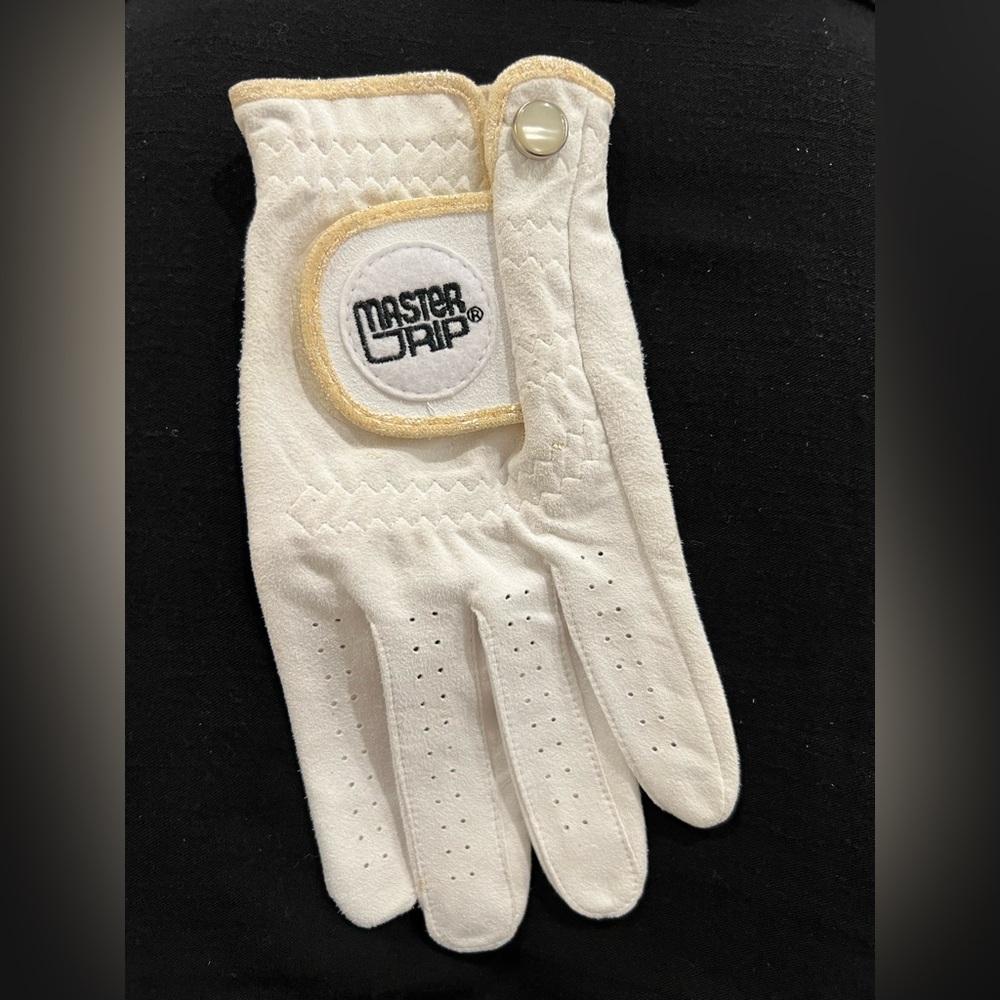 Master Grip Cabretta Leather Golf Glove Regular Left M/L White